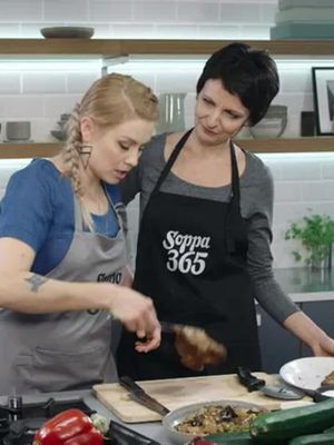 65 - Leivitettyä possunleikettä ja caponata